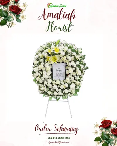 Krans Bunga Duka Cita di Keramat